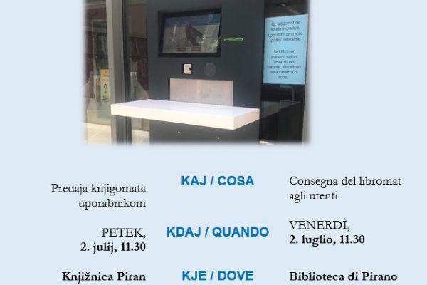 Consegna del libromat agli utenti