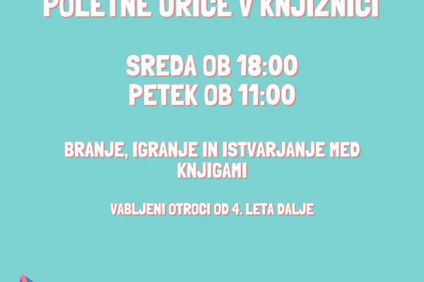 Poletne urice v knjižnici