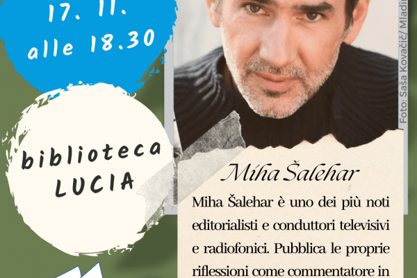 Incontro  con l’autore: Miha Šalehar, Pustolovec zmote