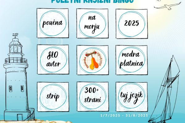 Sodeluj v našem POLETNEM KNJIŽNEM BINGU!
